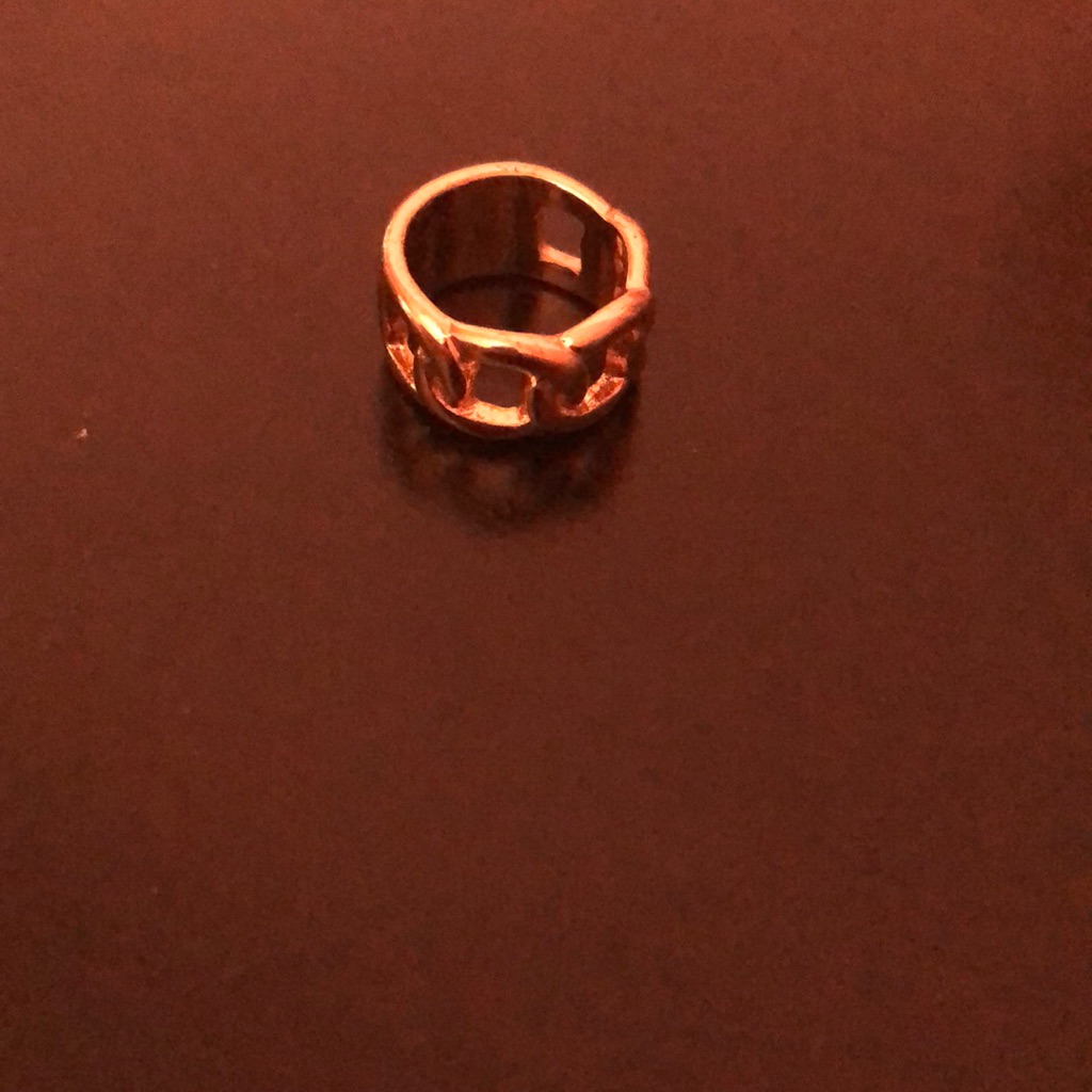Chain Pattern Gold Ring